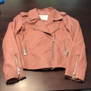 Ci Sono by Cavalini Faux Leather Pink Jacket